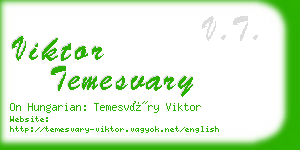 viktor temesvary business card